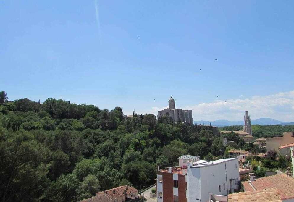 Apartamento Con Increibles Vistas Y Terraza Girona Esterno foto