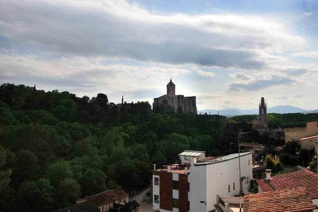 Apartamento Con Increibles Vistas Y Terraza Girona Esterno foto